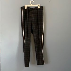 Eloquii Plaid Elastic Waistband Pants